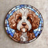 Cavapoo Brown & White Glass Suncatcher Worktop Saver